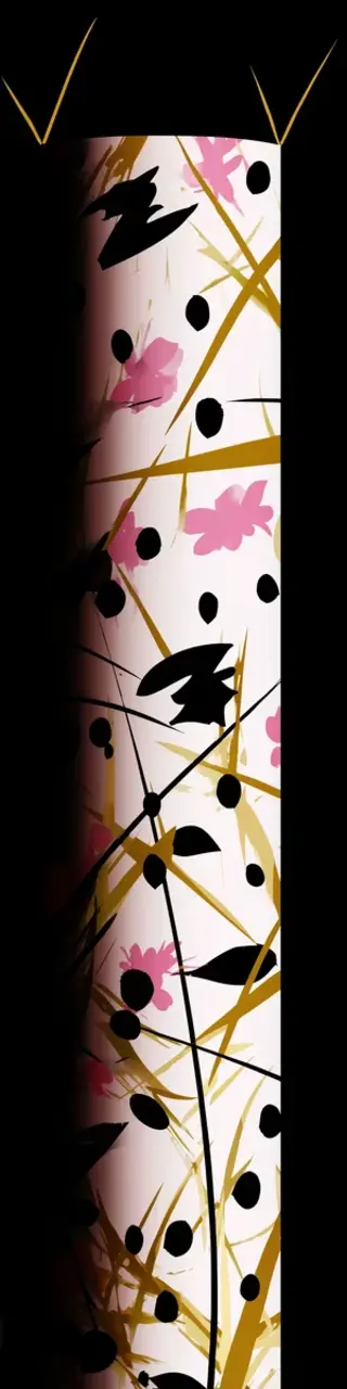 Free printable black abstract bookmark