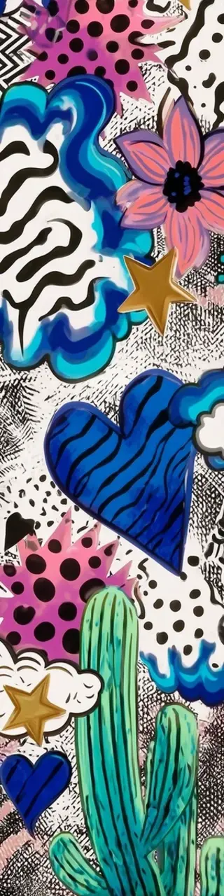 Free printable desert cactus floral bookmark