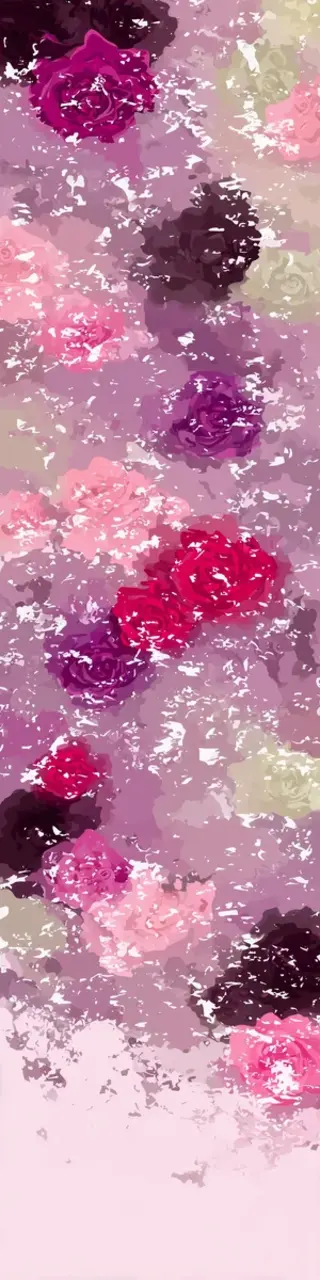 Free printable abstract floral hazy bookmark