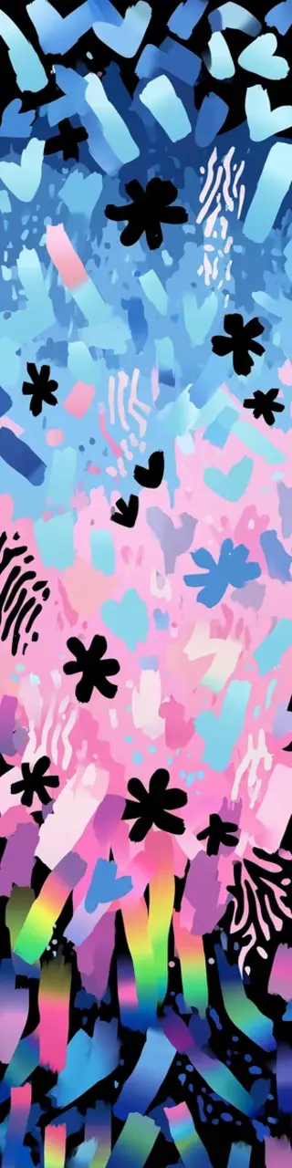 Free printable pastel floral bookmark