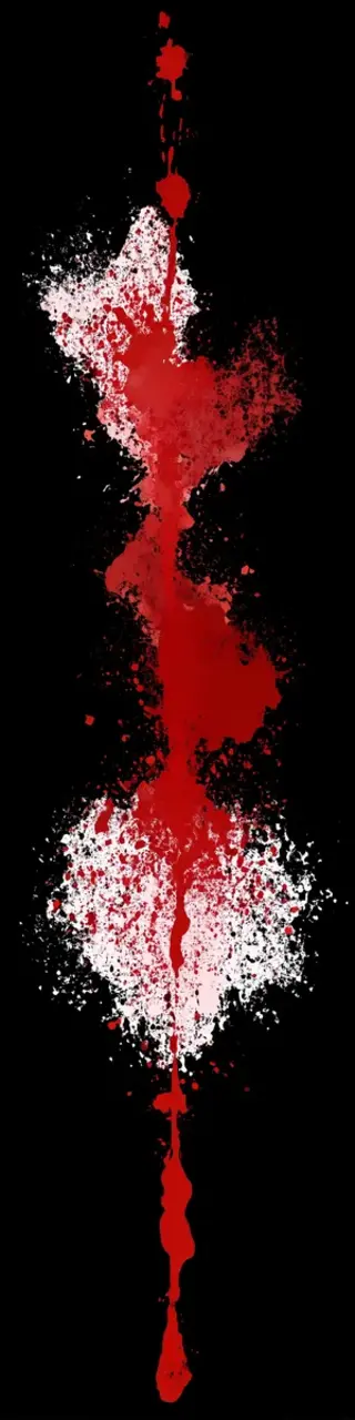 Free printable abstract splatter thriller bookmark