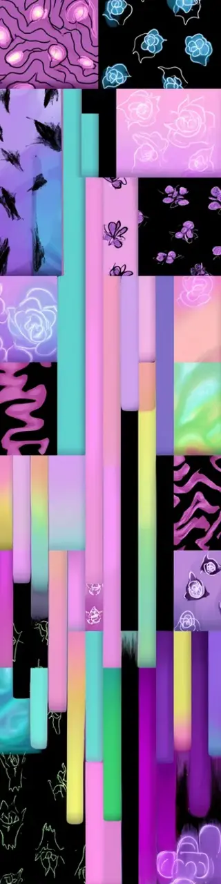 Free printable abstract vertical purple rectangles bookmark