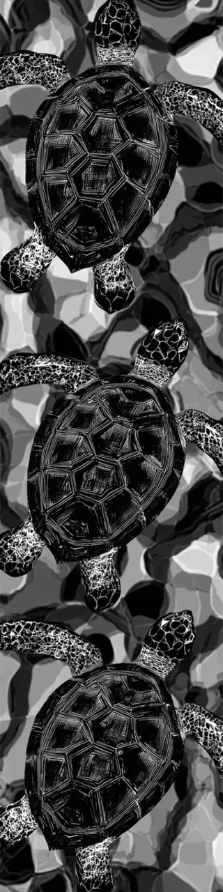 Free printable all gray turtles bookmark