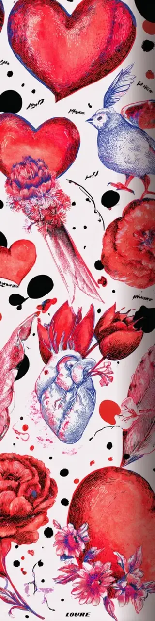 Free printable anatomy heart valentines bookmark