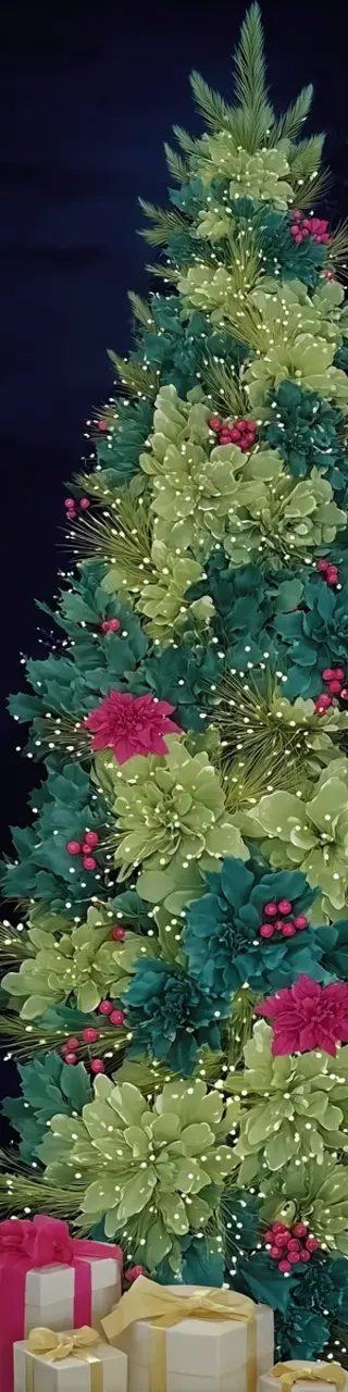 Free printable classic Christmas tree bookmark