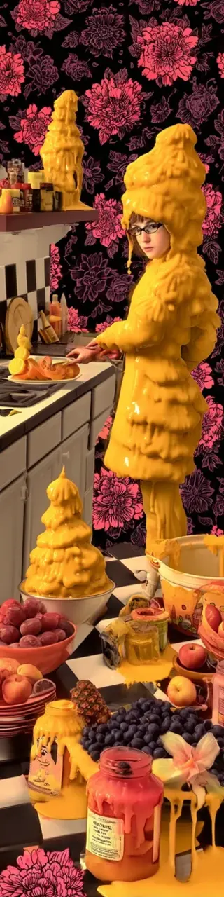 Free printable artistic honey bookmark