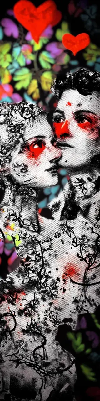 Free printable rainbow hearts bookmark