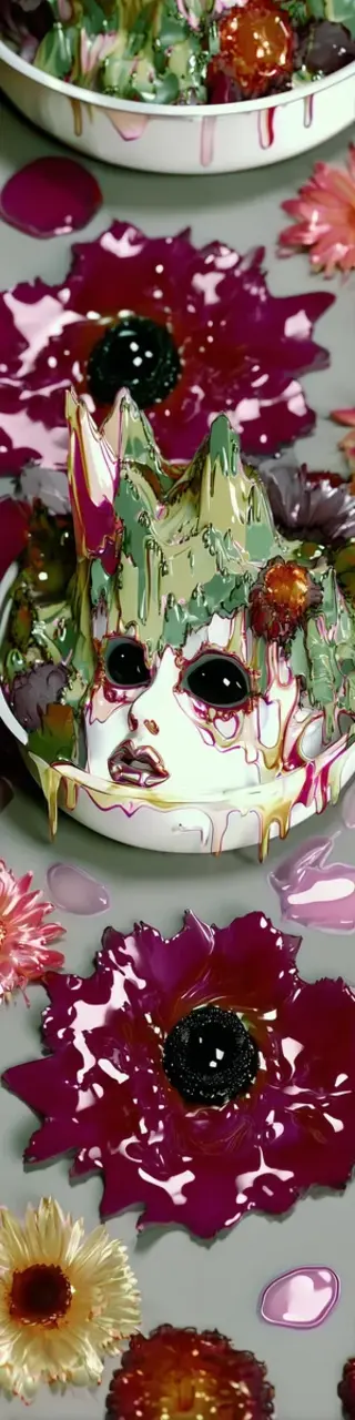 Free printable artistic scary bookmark