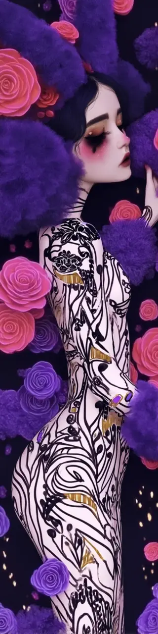 Free printable artistic woman bookmark