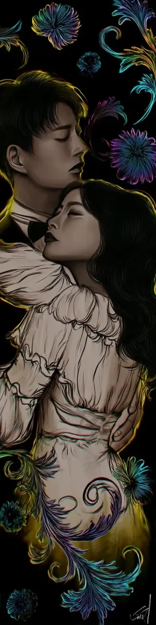 Free printable dark romance hug bookmark