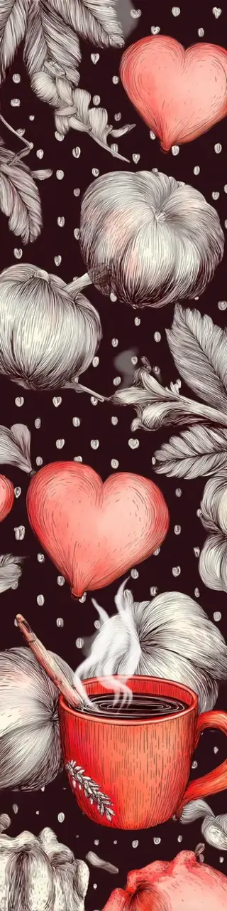 Free printable autumn coffee bookmark