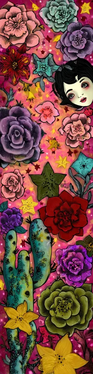 Free printable beautiful floral bookmark