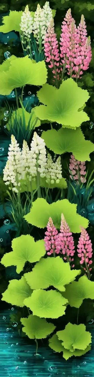 Free printable pond plants summer bookmark