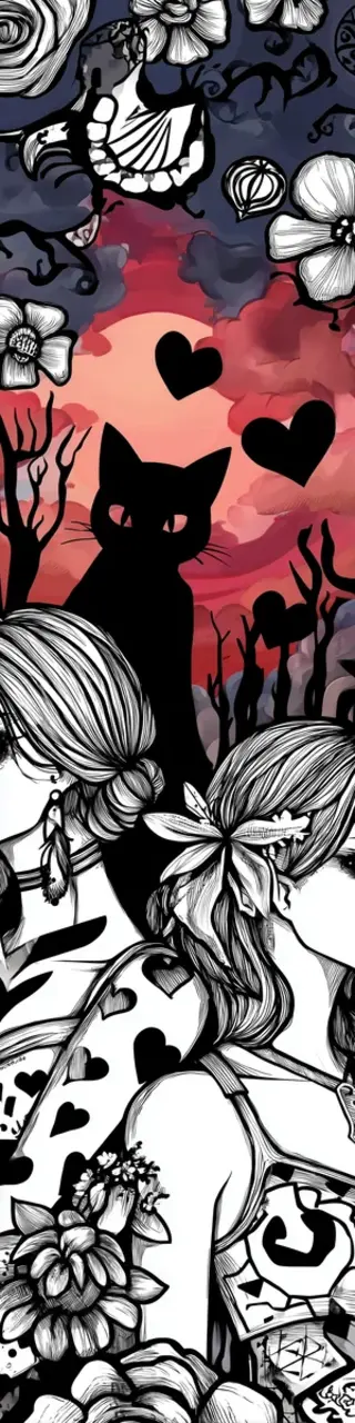 Free printable black cat coloring bookmark