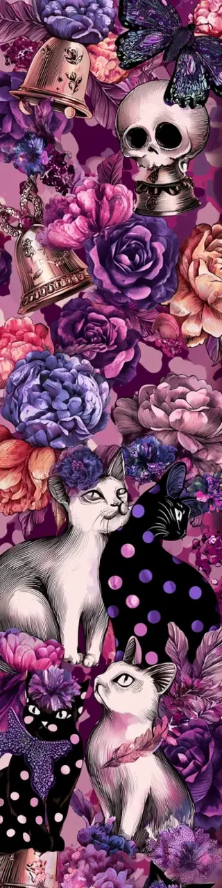 Free printable black cats bookmark