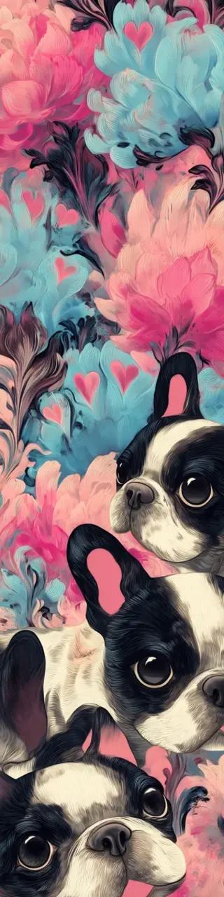 Free printable Boston terriers bookmark