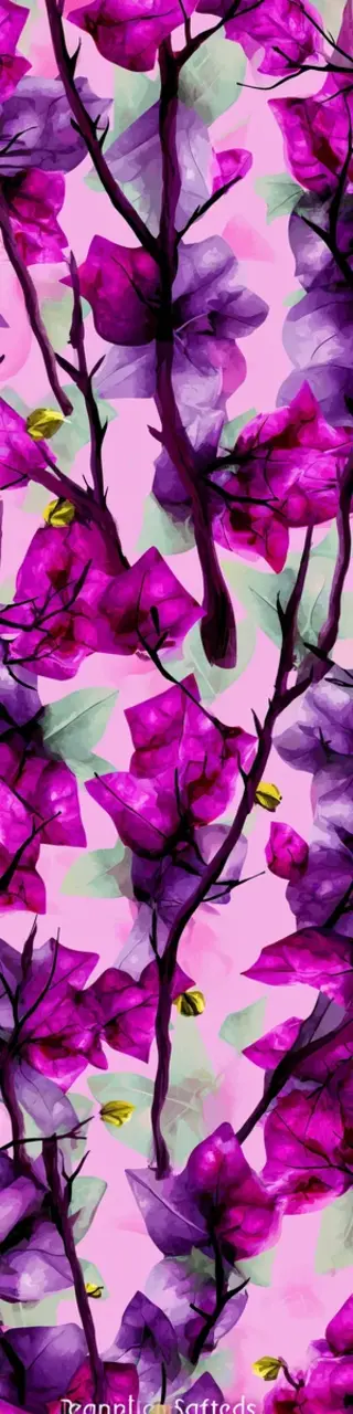 Free printable bougainvillea short branches bookmark