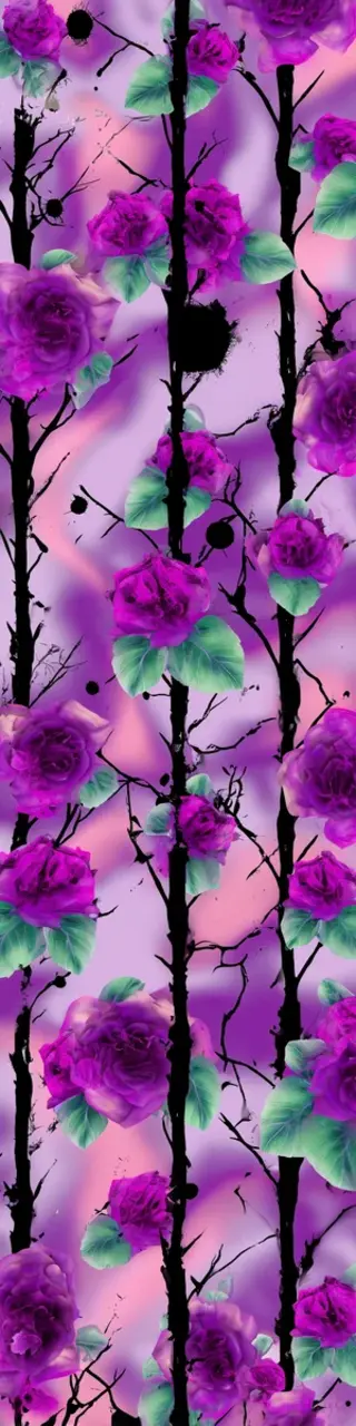 Free printable bougainvillea vertical bookmark