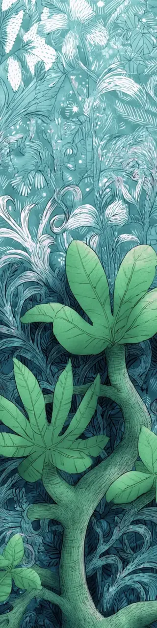 Free printable branch overlay plants bookmark