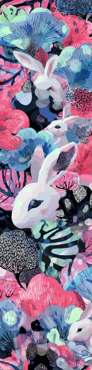 Free printable bunny bookmark