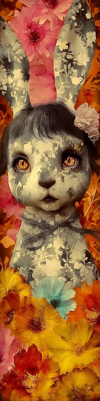 Free printable bunny nightmare bookmark