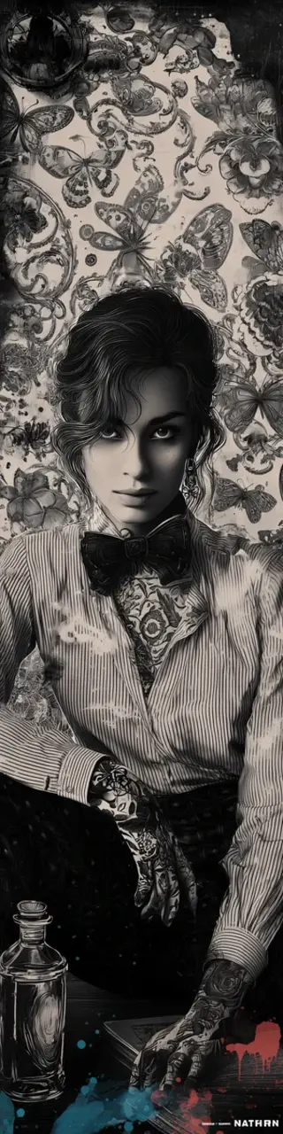 Free printable butterflies bartender bookmark