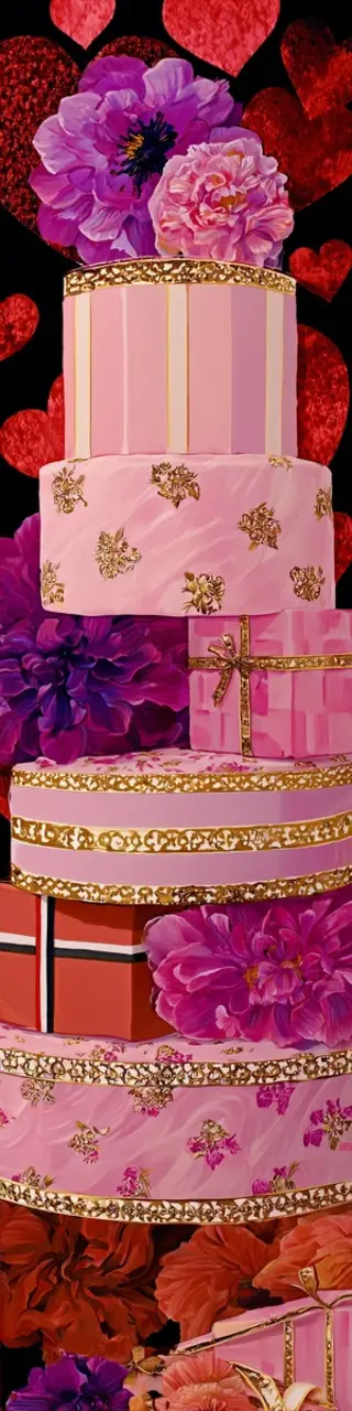 Free printable cakes and presents bookmark