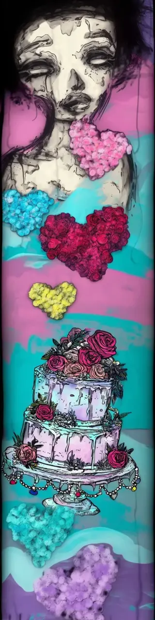 Free printable cartoon cake bookmark