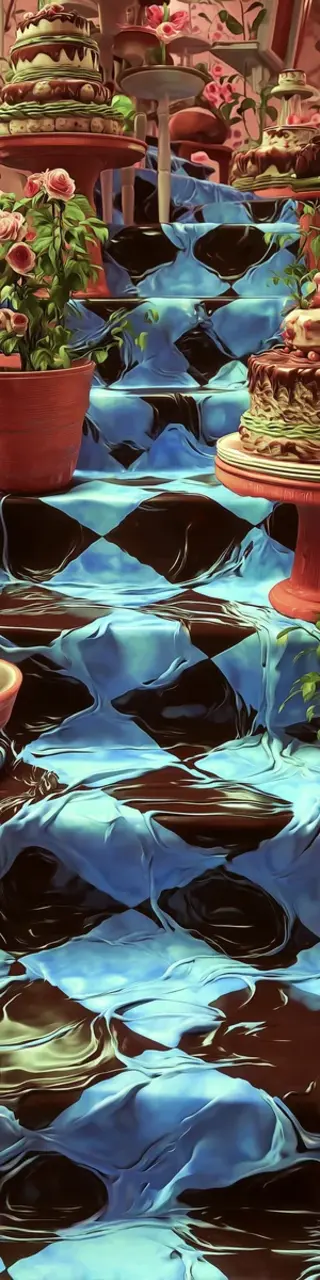 Free printable checker stairs cake bookmark