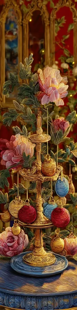 Free printable Christmas decor bookmark