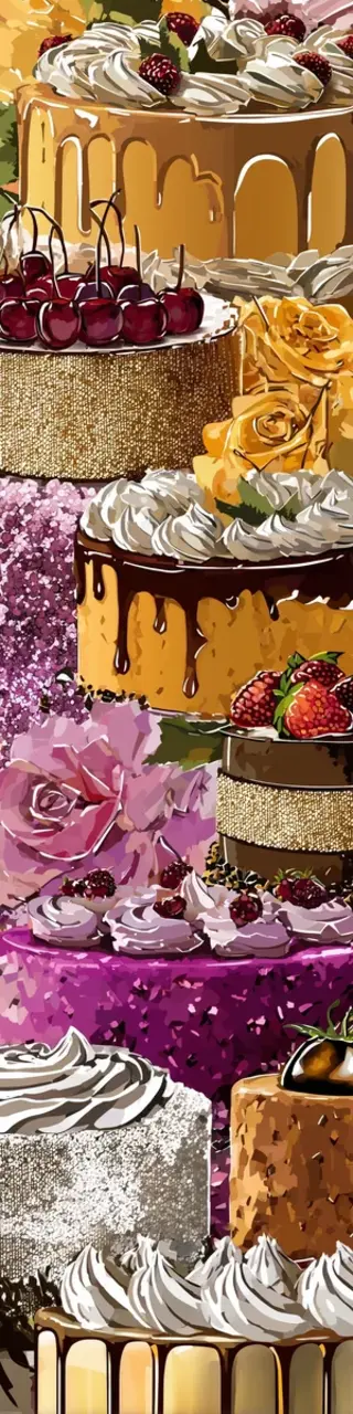 Free printable classic collection cakes bookmark