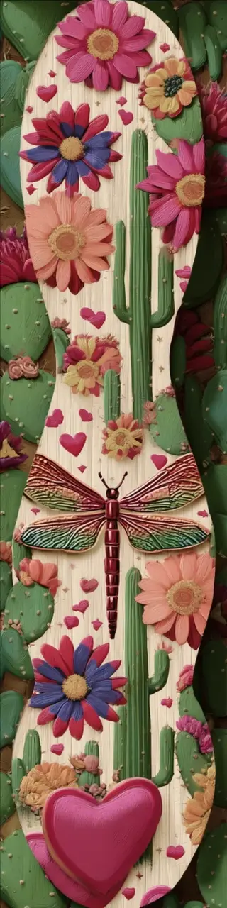 Free printable classy cacti bookmark