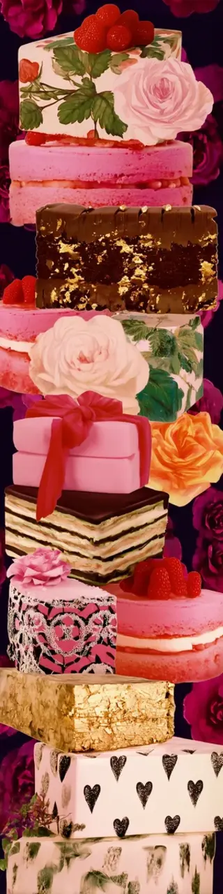 Free printable classy decorated cakes bookmark