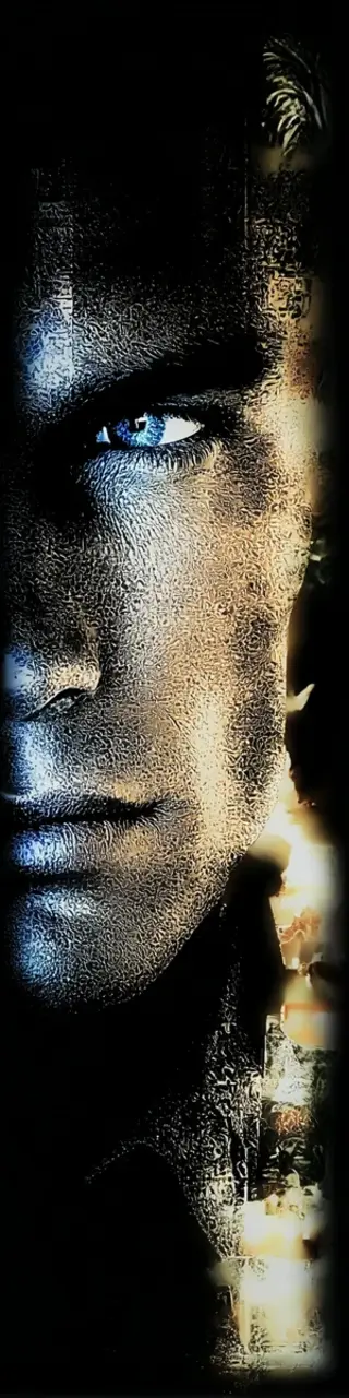 Free printable close-up thriller man bookmark