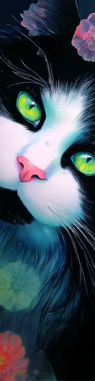 Free printable close up serious cat bookmark