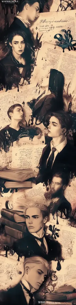 Free printable cloudy dark academia bookmark