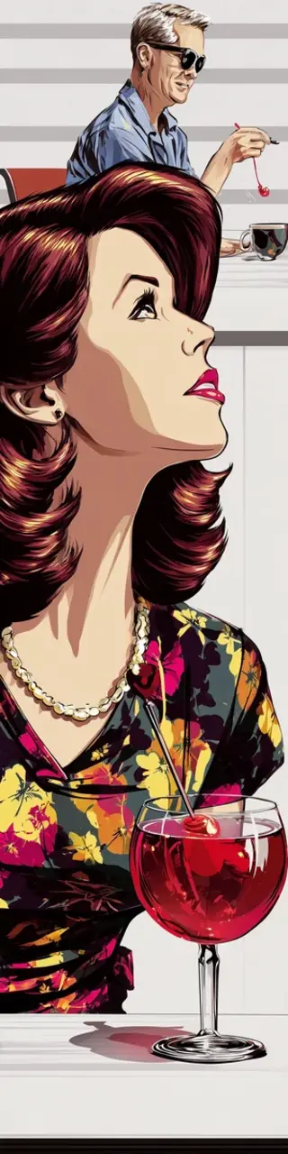 Free printable cocktail at a birthday party bookmark