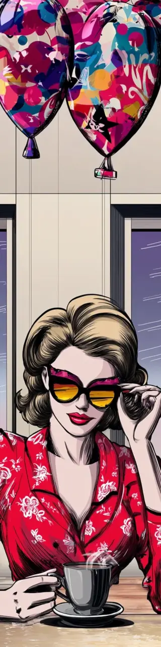 Free printable coffee at a birthday party bookmark