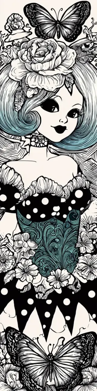 Free printable coloring butterflies bookmark