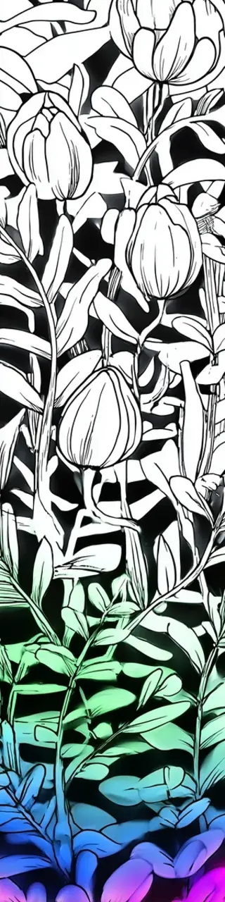 Free printable summer flowers coloring bookmark