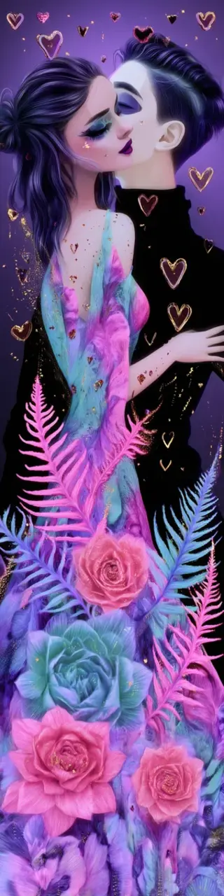 Free printable couple kiss on the cheek bookmark