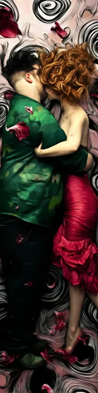 Free printable couple kiss bookmark