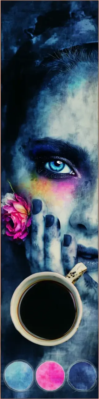 Free printable creepy coffee bookmark