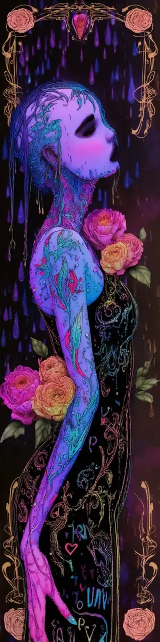 Free printable creepy Halloween bookmark