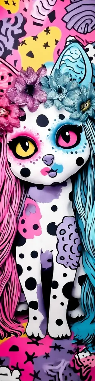 Free printable cute cat bookmark