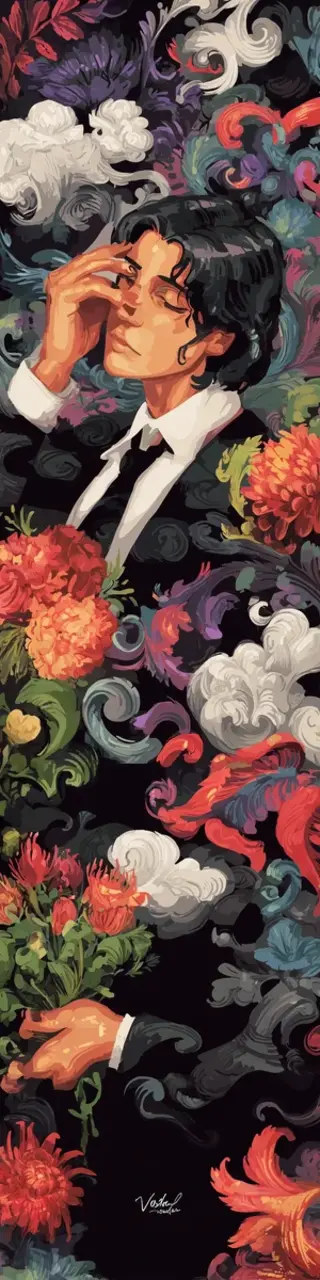 Free printable dark academia jumble bookmark