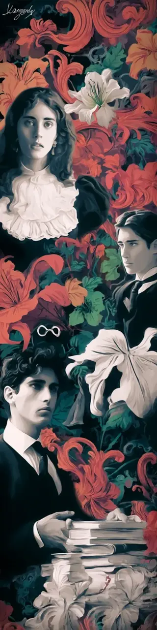 Free printable dark academia wrought iron bookmark