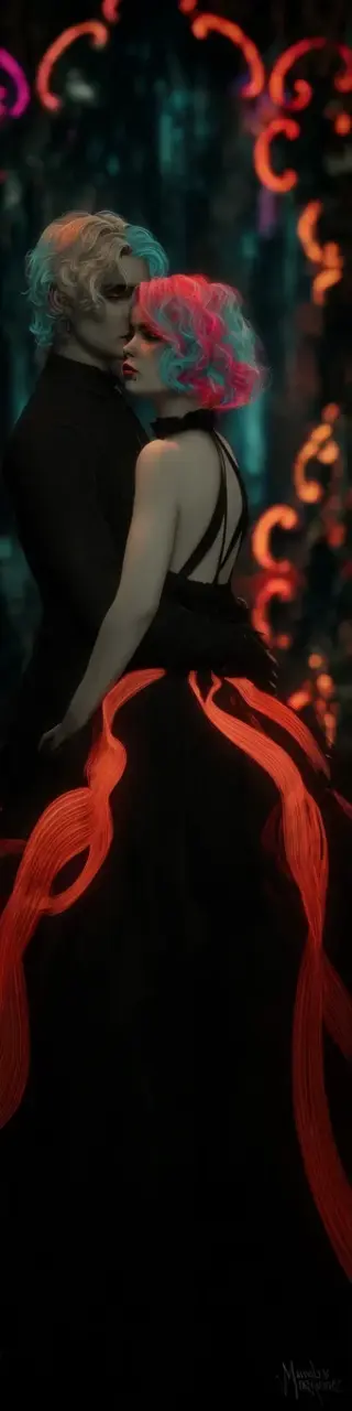 Free printable dark kiss vampire bookmark