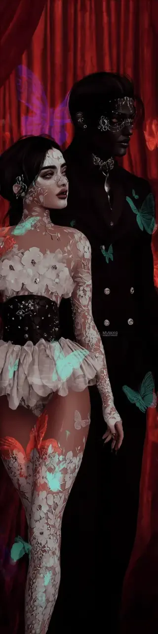 Free printable dark romance curtain bookmark