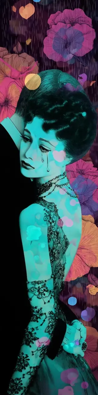 Free printable sad love dance dark romance bookmark